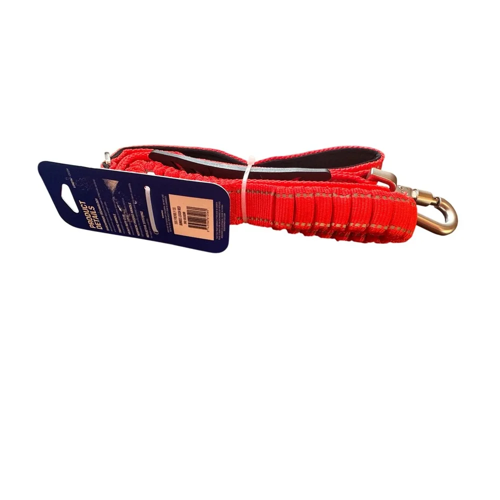 Dog Friendly Co Red Harness Medium Bungee Leash and Poop Bag Holder Set NEW